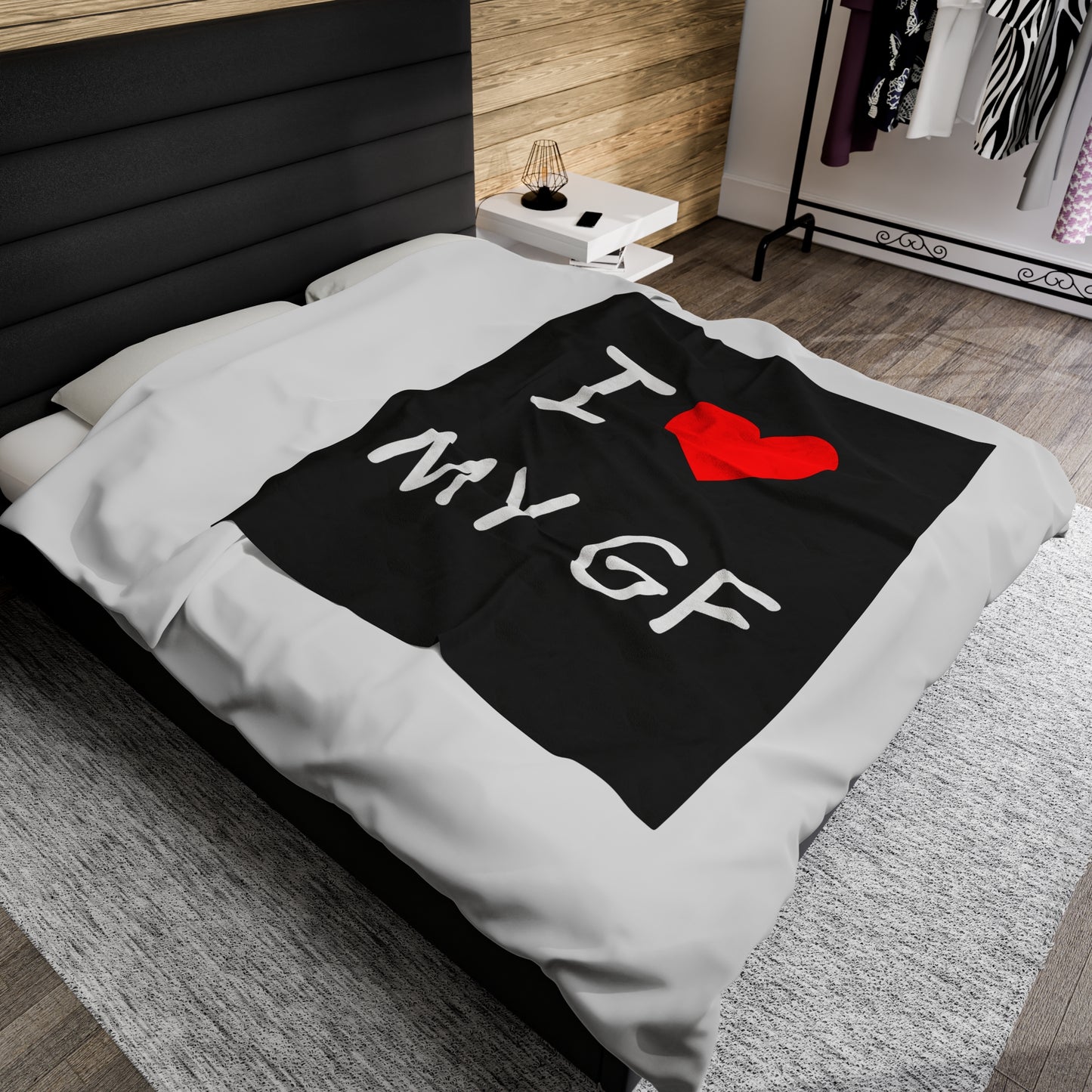 Valentines Gift for Him, IheartmyGF blanket