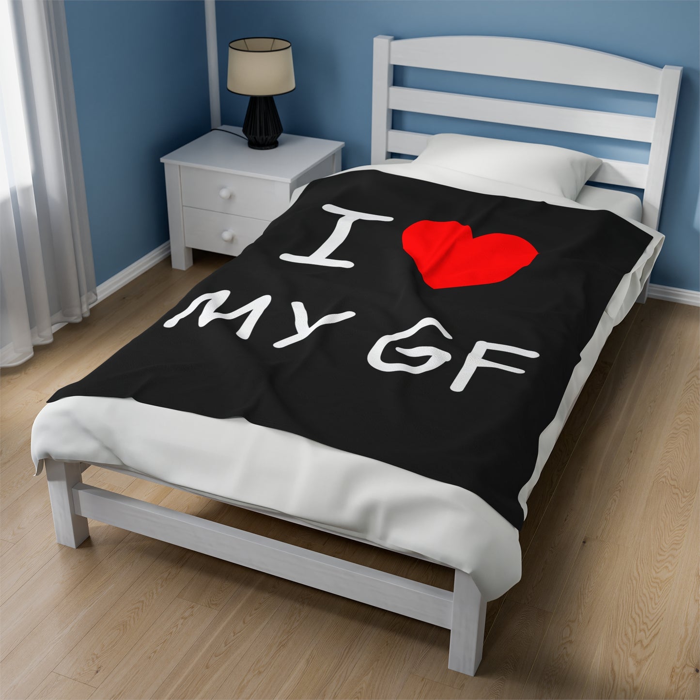 Valentines Gift for Him, IheartmyGF blanket